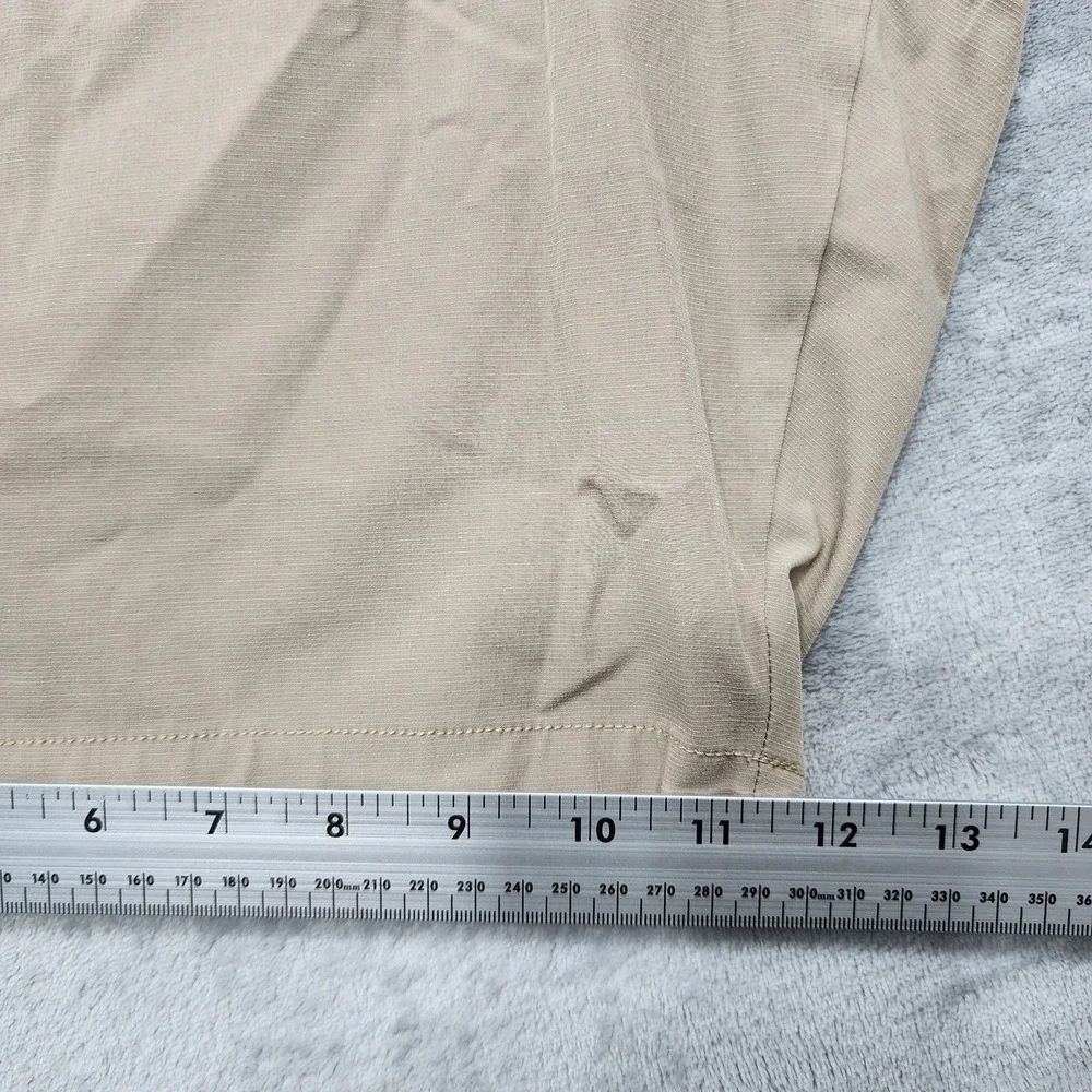 Banana Republic Shorts Mens 40 Beige Stretch Chino Elastic Waist 9 Inseam Casual